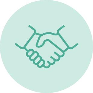 Icon of a handshake