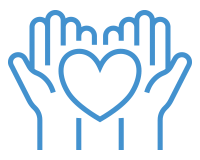 two hands holding a heart