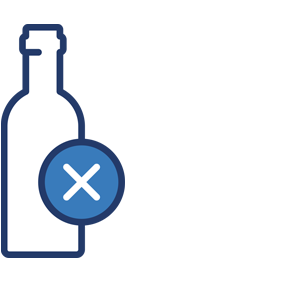 Alcohol free icon