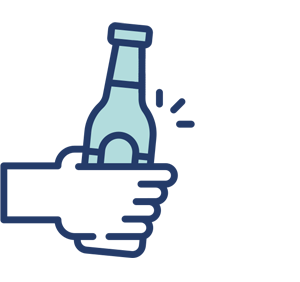 giving alcohol bottle icon