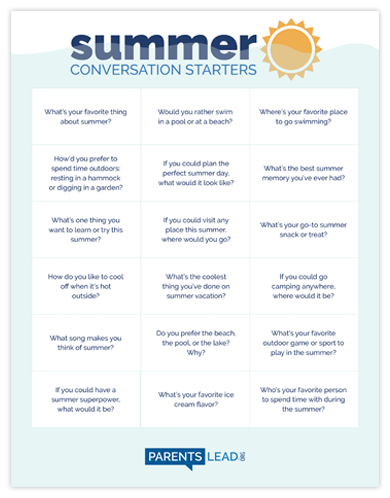 Summer Conversation Starters