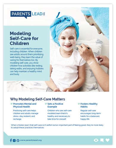 Modeling Self Care for Children