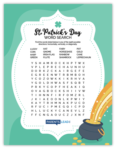 St. Patrick's Day Word Search
